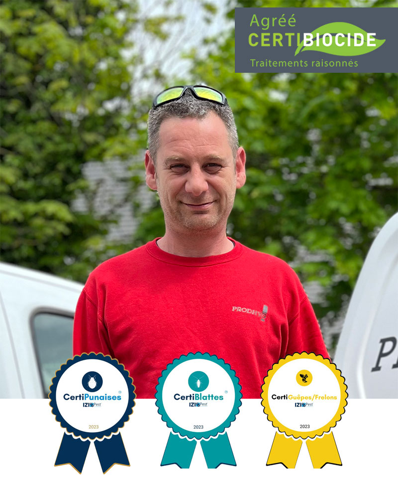 Olivier<br />Chef d’équipe Certification Biocide, Punaises, Blattes & Guêpes/Frelons